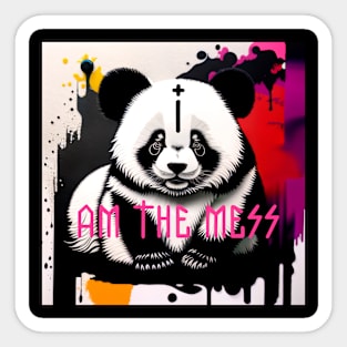 Panda punk Sticker